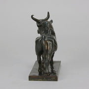 Taureau Romano Antique Bronze statue of a large bull by Jean-Baptiste Baptiste in a proud stance, the bronze exhibiting excellent hand chased surface detail and fine rich brown patina. Raised on an integral base 