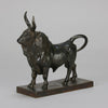 Taureau Vainqueur Antique Bronze Statue of a Bull by Jean-Baptiste Clesinger standing in a proud stance exhibiting excellent hand chased surface detail and fine rich brown patina. Raised on an integral base 