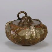 Moth Bowl By Alexandre Vibert - Antique Bronze - Hickmet Fine Arts 