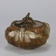 Moth Bowl By Alexandre Vibert - Antique Bronze - Hickmet Fine Arts 