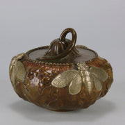 Moth Bowl By Alexandre Vibert - Antique Bronze - Hickmet Fine Arts 