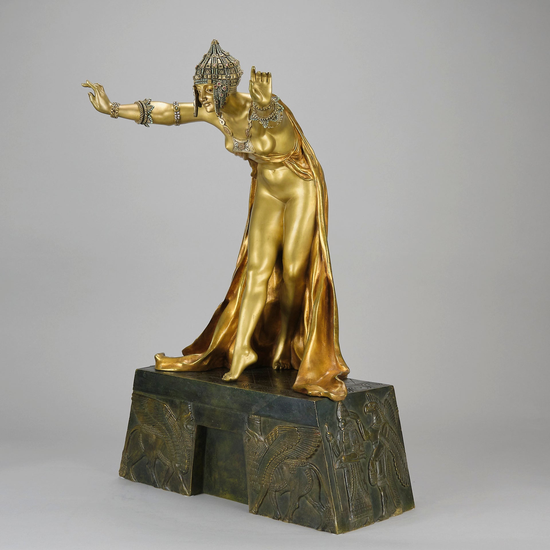 Claire Colinet - Assyrian Dancer - Art Deco Sculpture - Hickmet Fine Arts