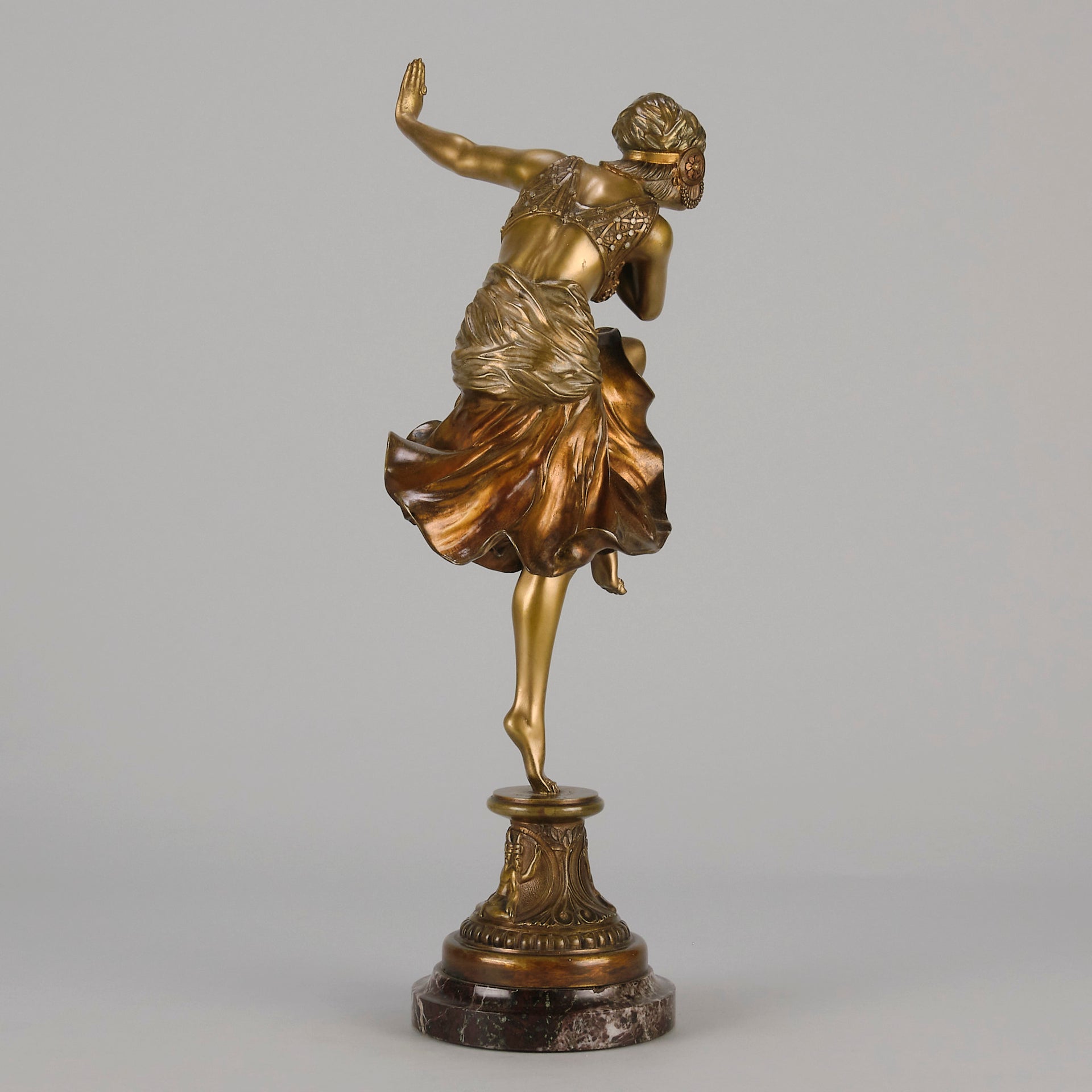 Hindu Dancer - Claire Colinet - Art deco figurines - Art Deco Sculpture - Art Deco Bronze Figurines - Art Deco Bronze Lady - Hickmet Fine Arts