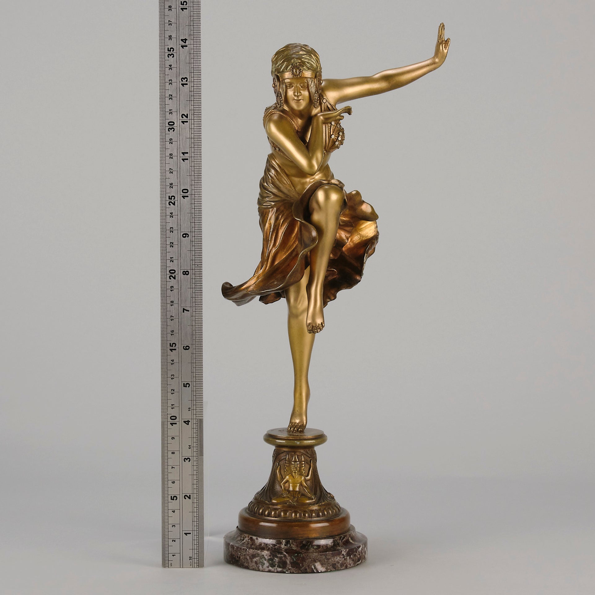 Hindu Dancer - Claire Colinet - Art deco figurines - Art Deco Sculpture - Art Deco Bronze Figurines - Art Deco Bronze Lady - Hickmet Fine Arts