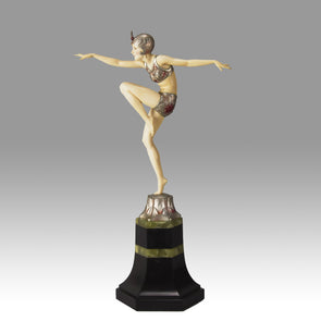 Art Deco antique Bronze Statue Con Brio by Ferdinand Preiss – Hickmet Fine Arts