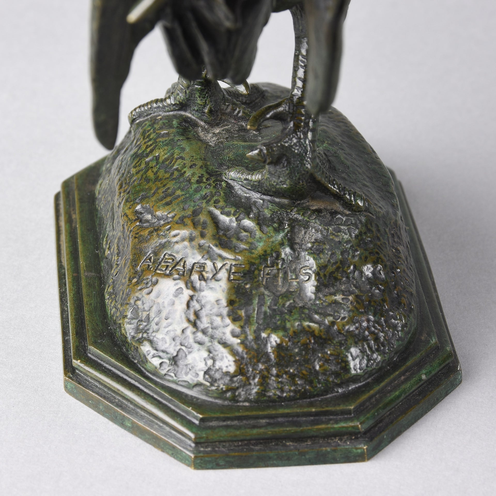 Coq Debout by Alfred Barye - Antique Bronze Cockerel - Hickmet Fine Arts