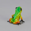 Salsa An eyecatching limited edition bronze sculpture of a charming frog by Tim Cotterill in a seated position with its head raised