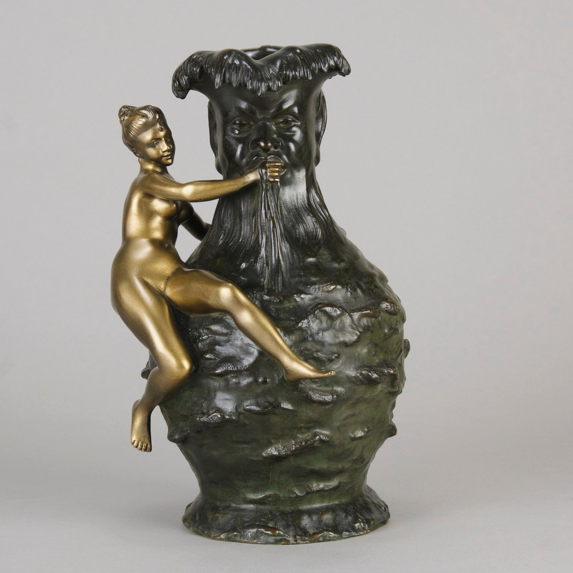 Coudray Bronze - Art Nouveau Vase - Hickmet Fine Arts 