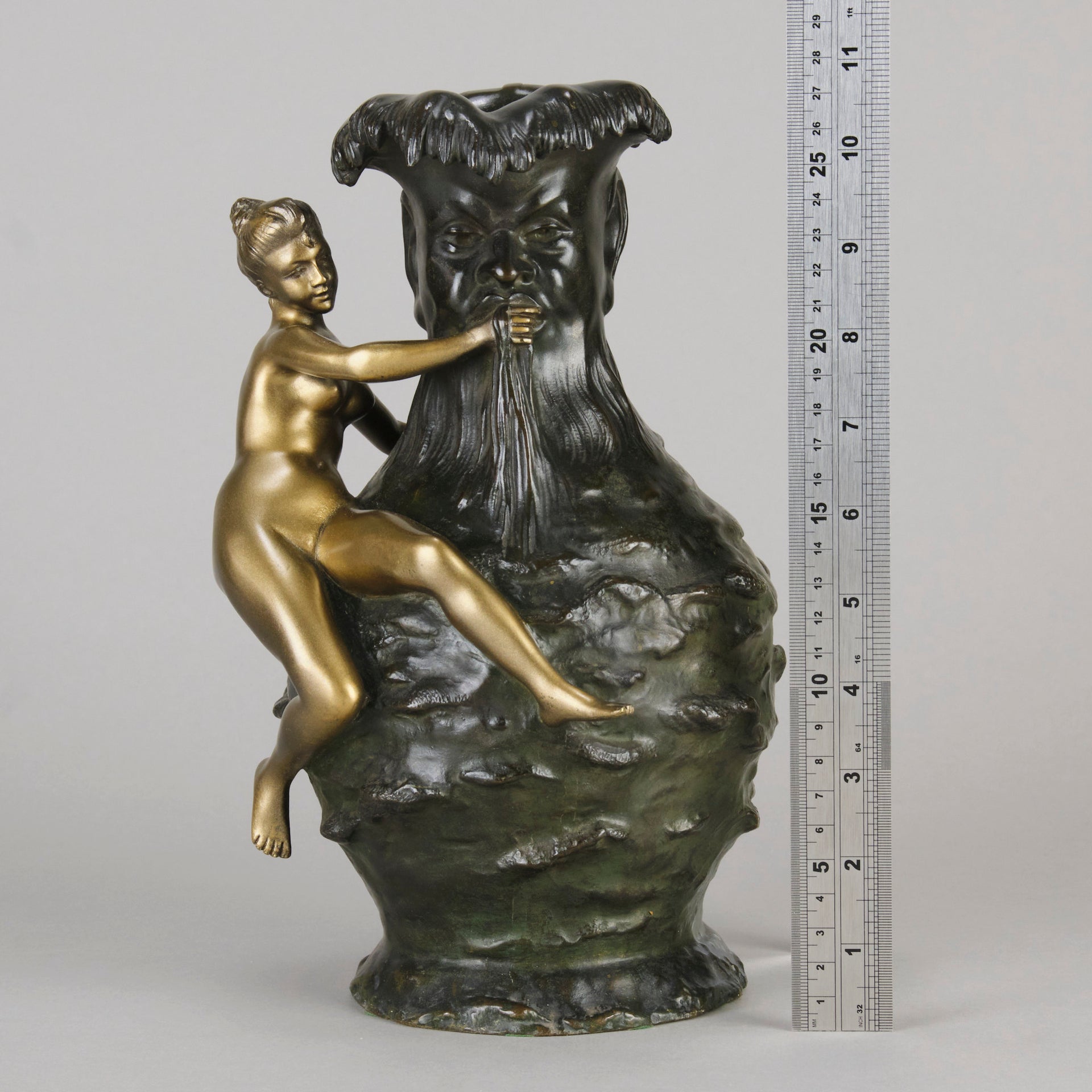 Coudray Bronze - Art Nouveau Vase - Hickmet Fine Arts 
