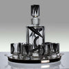 "Art Deco Decanter Set" - Czech Glass