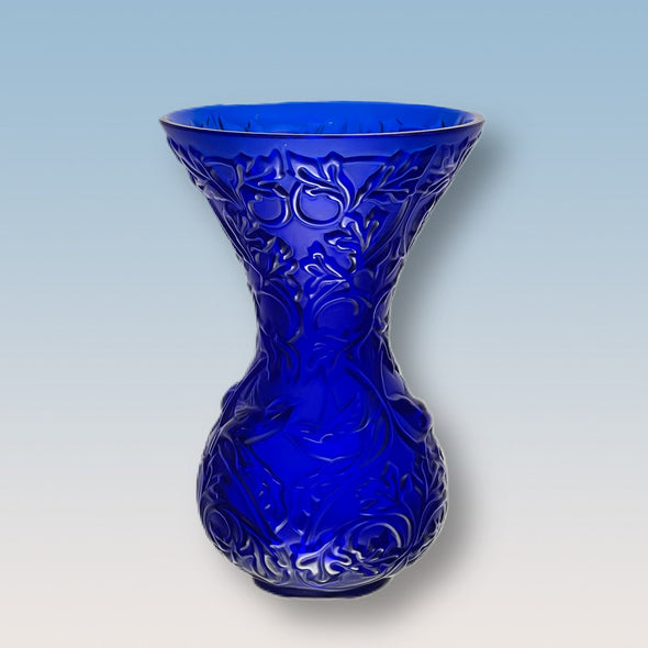 “Blue Arabesque Vase" by Marie-Claude Lalique