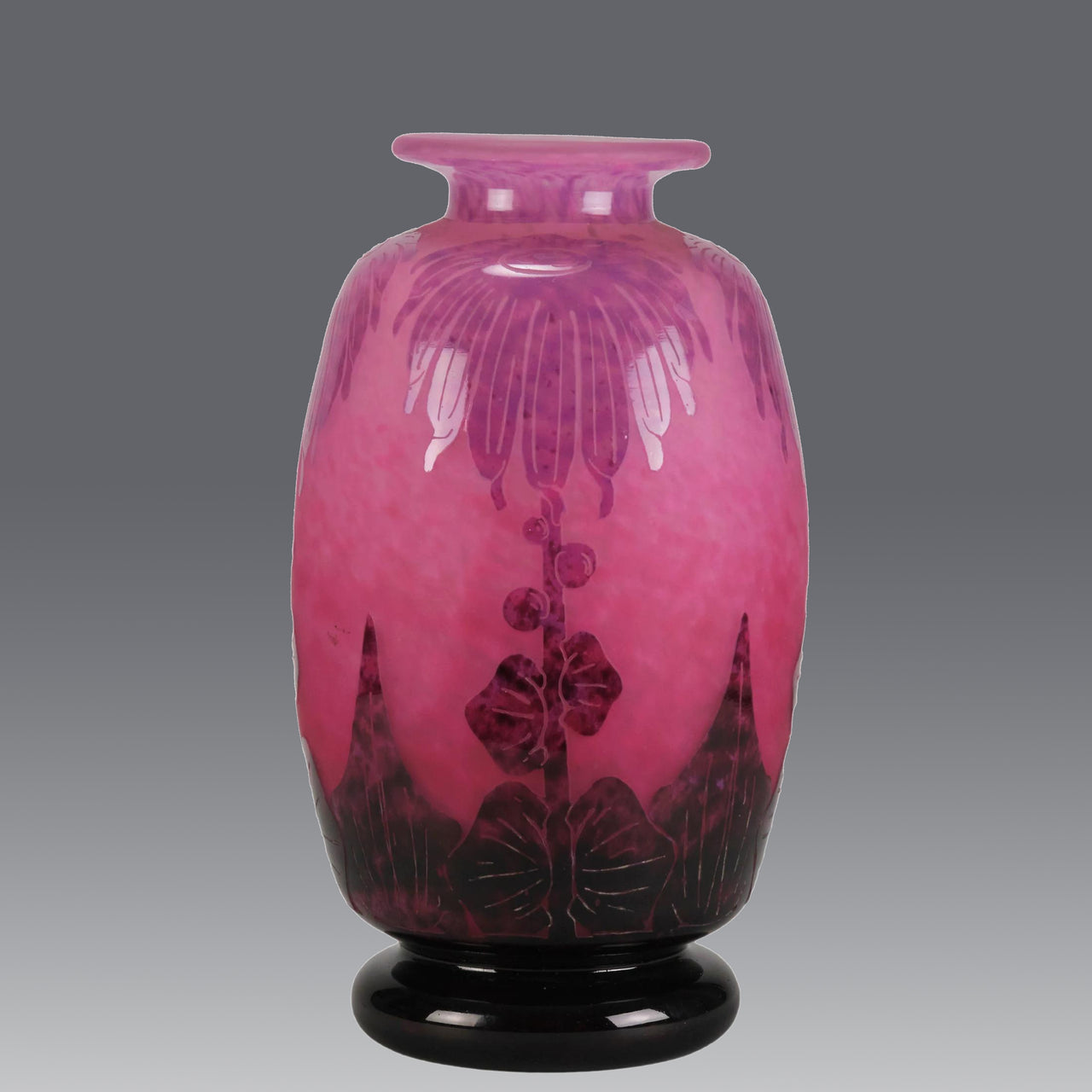 "Dahlia Vase" By Le Verre Français