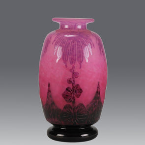 "Dahlia Vase" By Le Verre Français