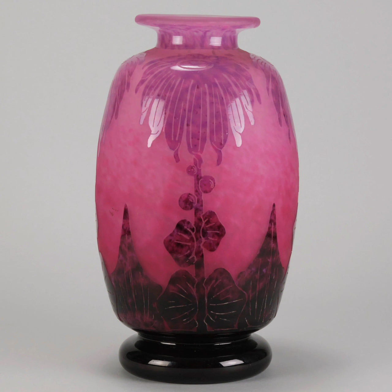"Dahlia Vase" By Le Verre Français