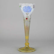 Hydrangea Butterfly Vase by Daum Freres