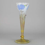 Hydrangea Butterfly Vase by Daum Freres
