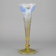 Hydrangea Butterfly Vase by Daum Freres