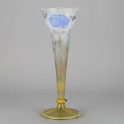 Hydrangea Butterfly Vase by Daum Freres