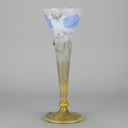 Hydrangea Butterfly Vase by Daum Freres