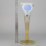 Hydrangea Butterfly Vase by Daum Freres
