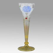 Hydrangea Butterfly Vase by Daum Freres
