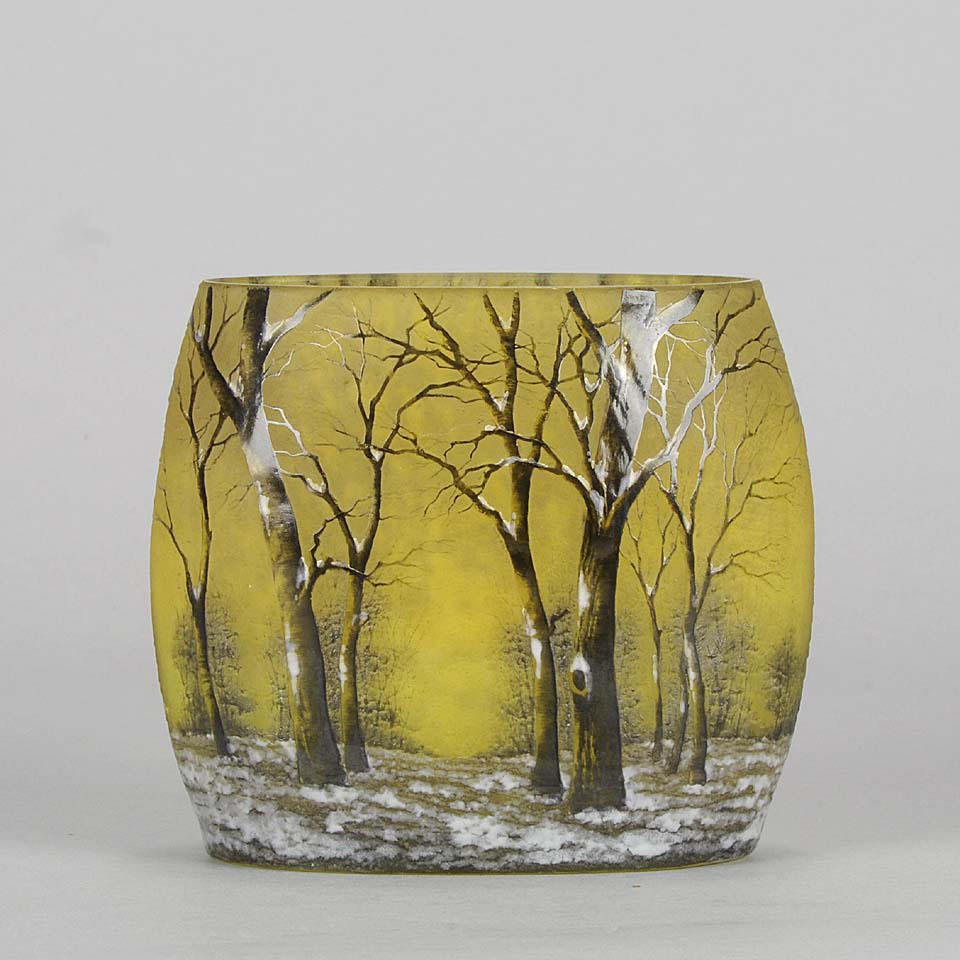 Winter Vase by Daum Freres