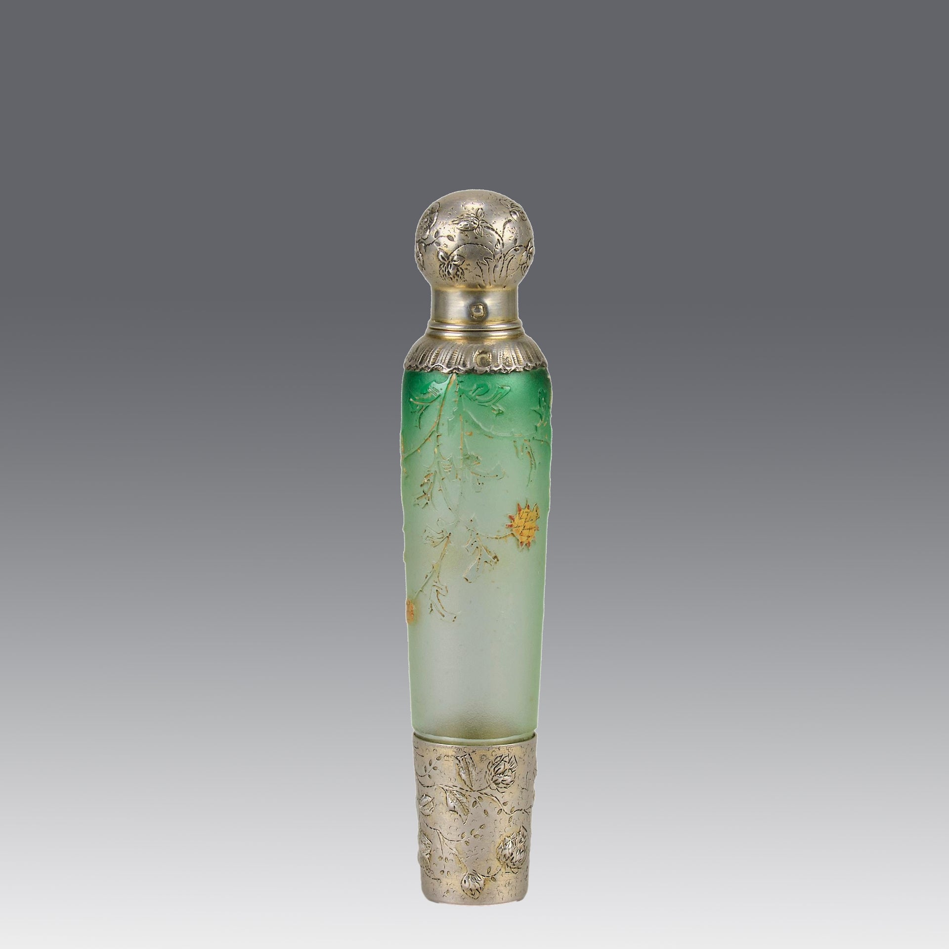 Daum Frères Absinthe Bottle - Art Nouveau Glass - Hickmet Fine Arts