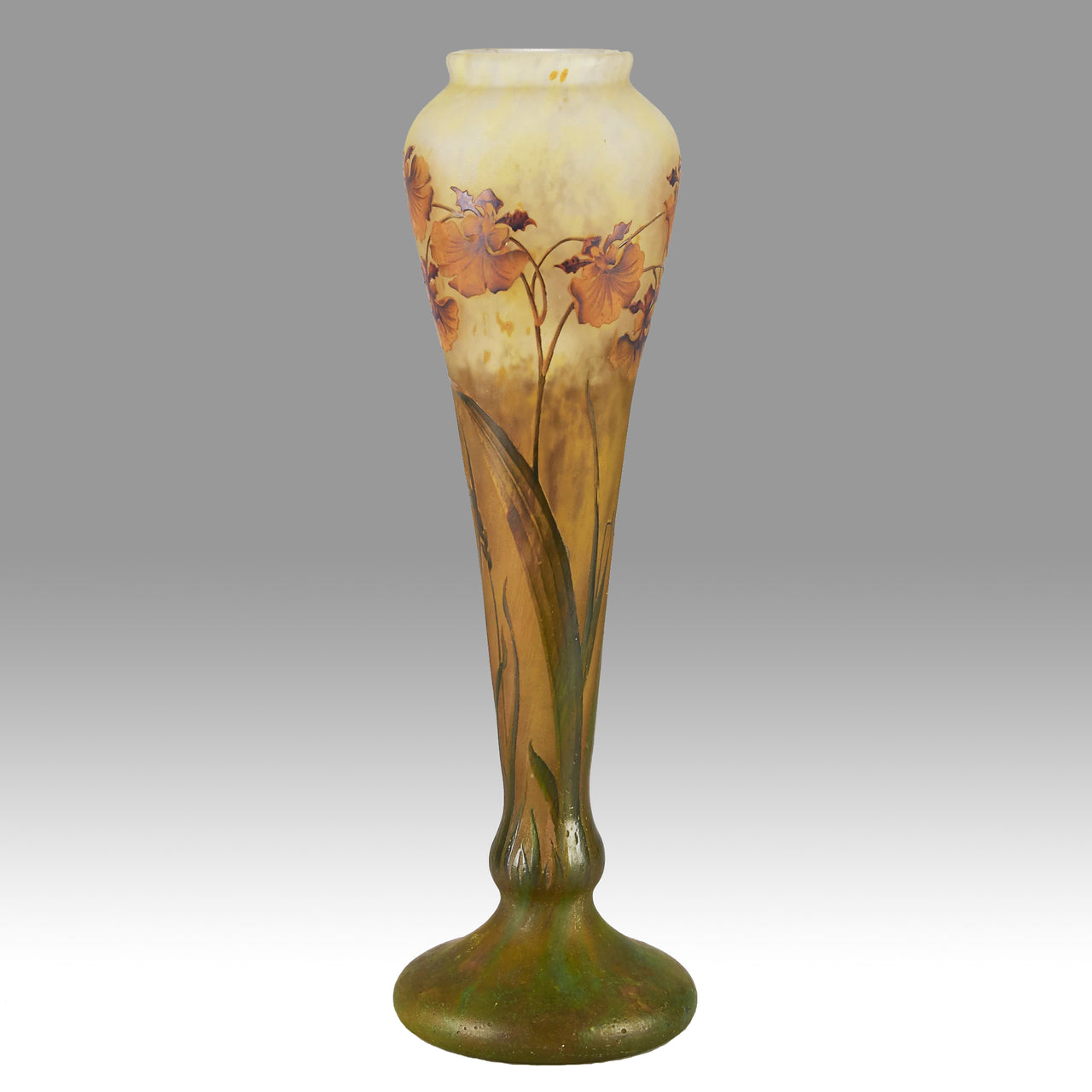 "Oreorchis Vase" by Daum Frères