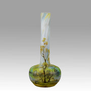 Daum Summer Vase - Daum Freres Glass - Art Nouveau Cameo Vase - Art Nouveau Glass - Hickmet Fine Arts