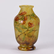 Daum Flower Vase - Art Nouveau Cameo Vase - Hickmet Fine Arts