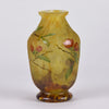 Daum Flower Vase - Art Nouveau Cameo Vase - Hickmet Fine Arts