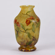 Daum Flower Vase - Art Nouveau Cameo Vase - Hickmet Fine Arts