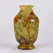 Daum Flower Vase - Art Nouveau Cameo Vase - Hickmet Fine Arts