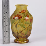 Daum Flower Vase - Art Nouveau Cameo Vase - Hickmet Fine Arts