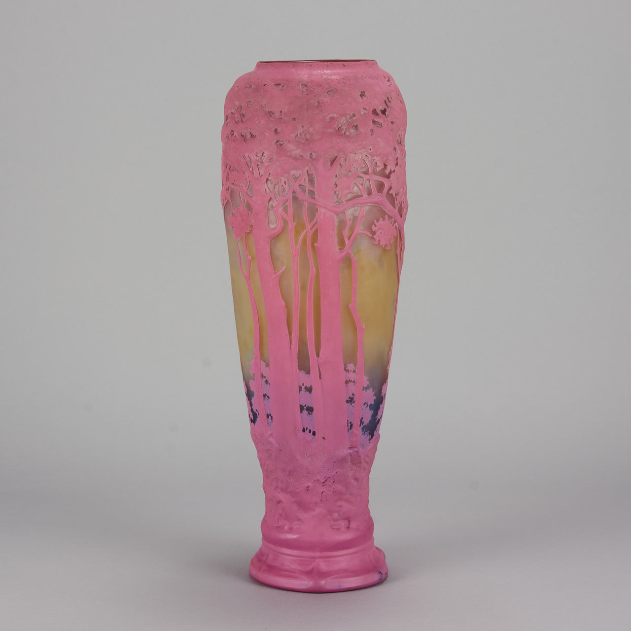Pink Souffle Daum glass