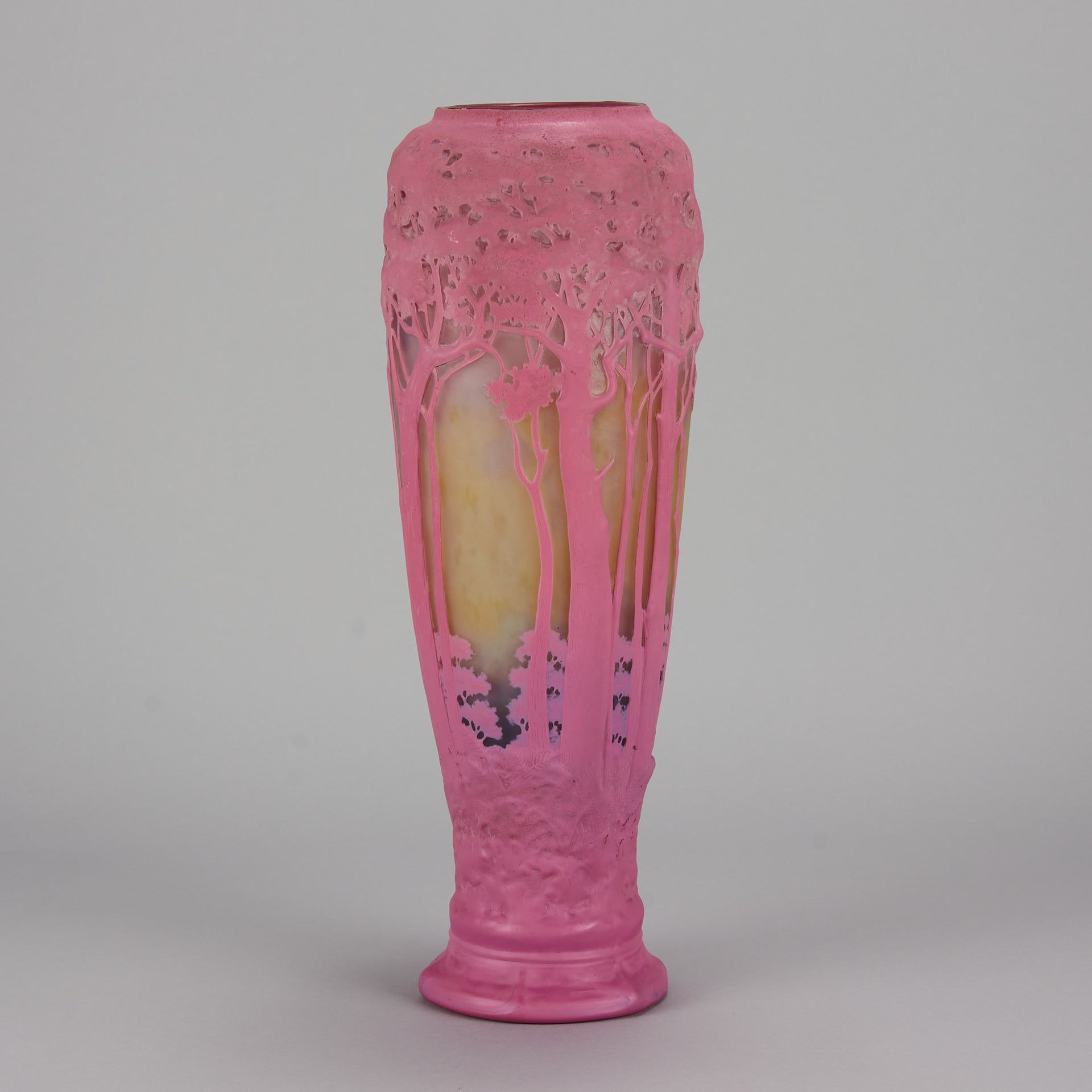 Pink Souffle Daum glass
