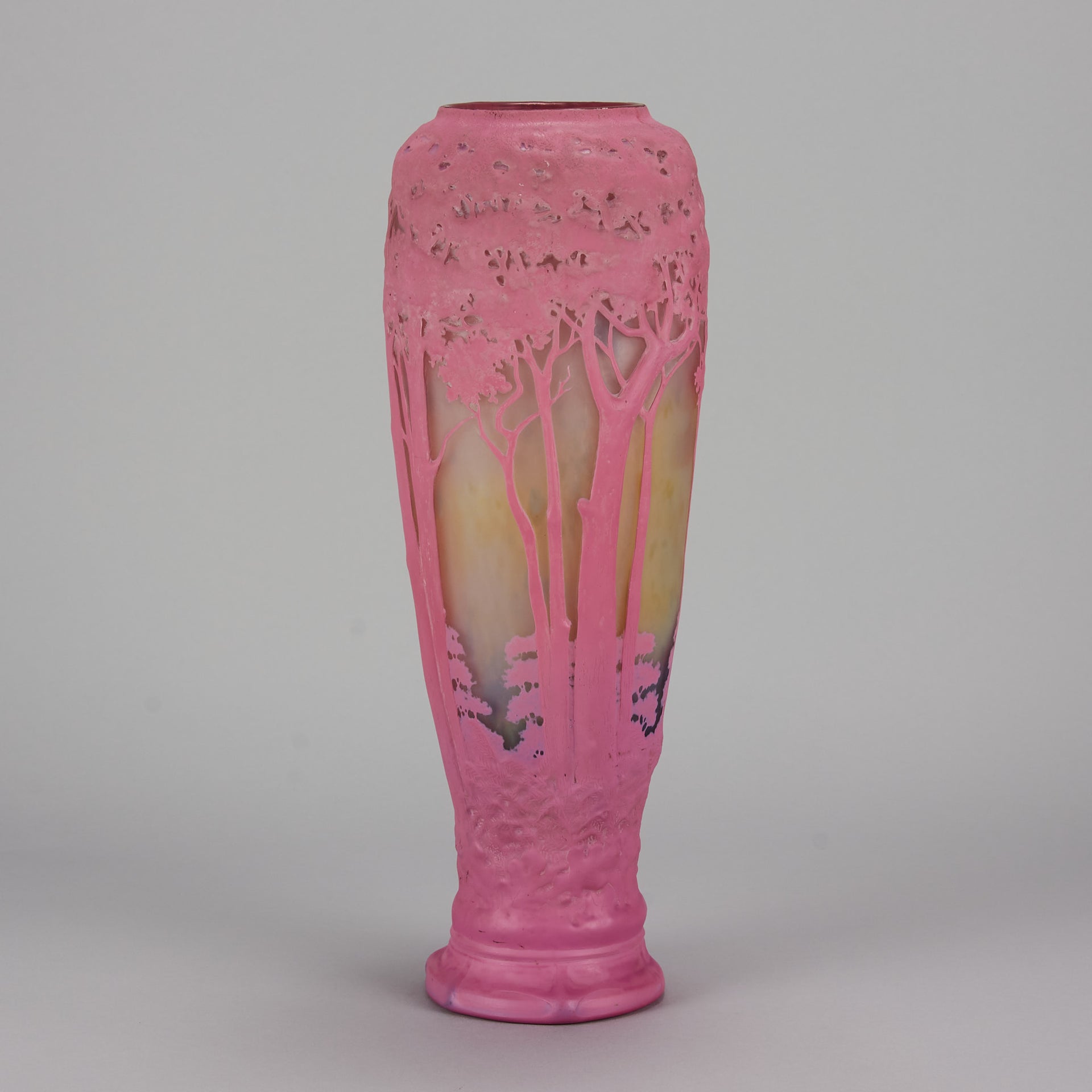 Pink Souffle Daum glass