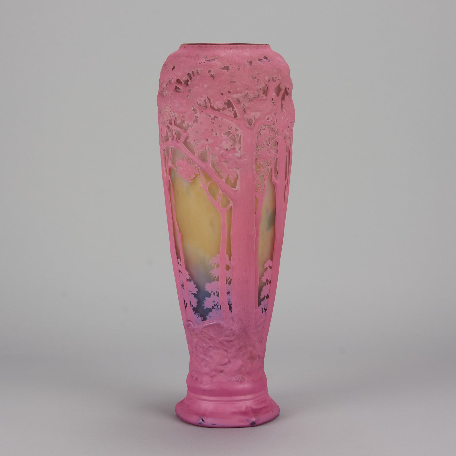 Pink Souffle Daum glass