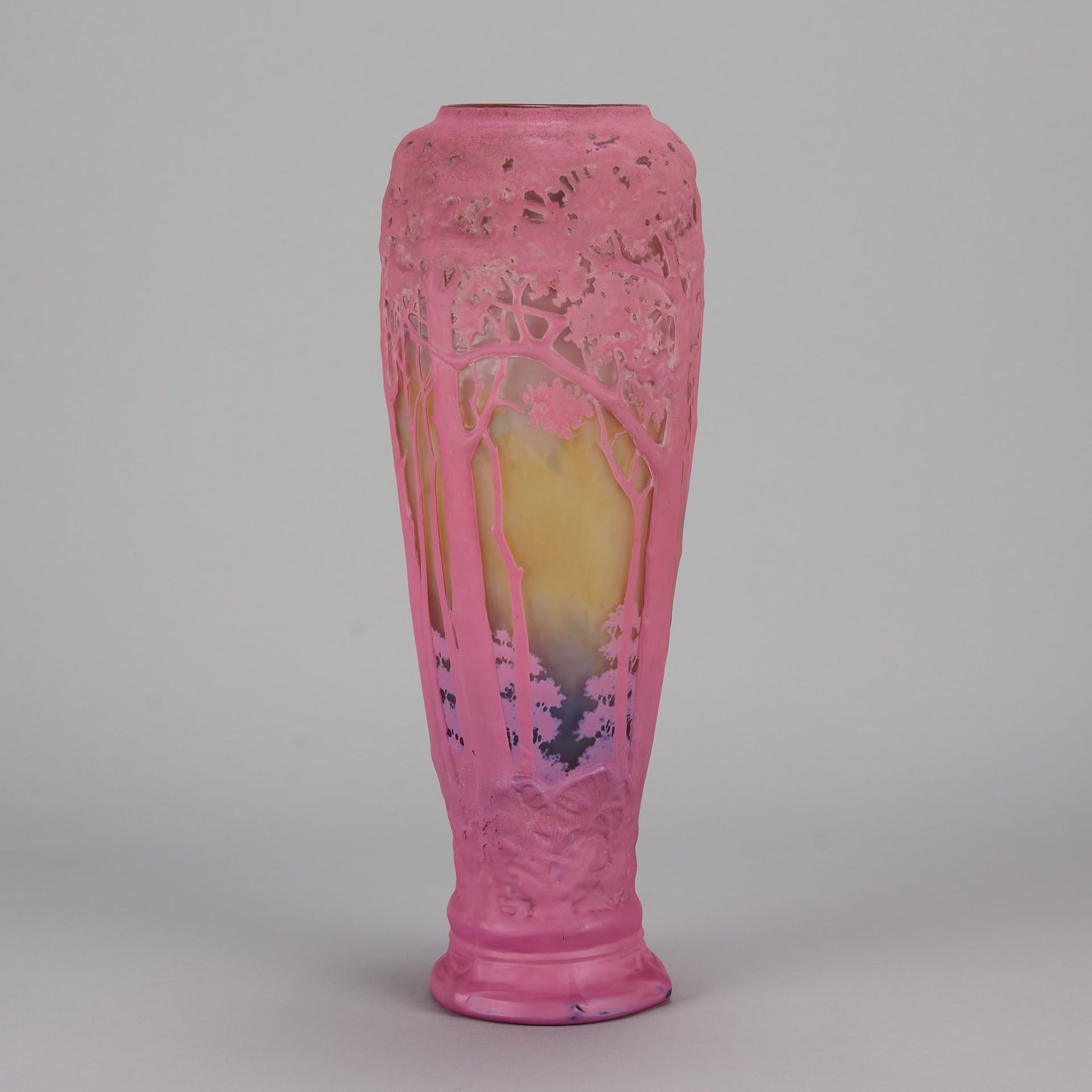 Pink Souffle Daum glass
