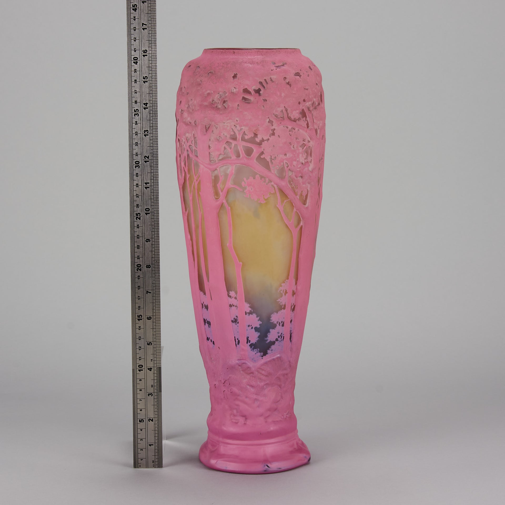 Pink Souffle Daum glass