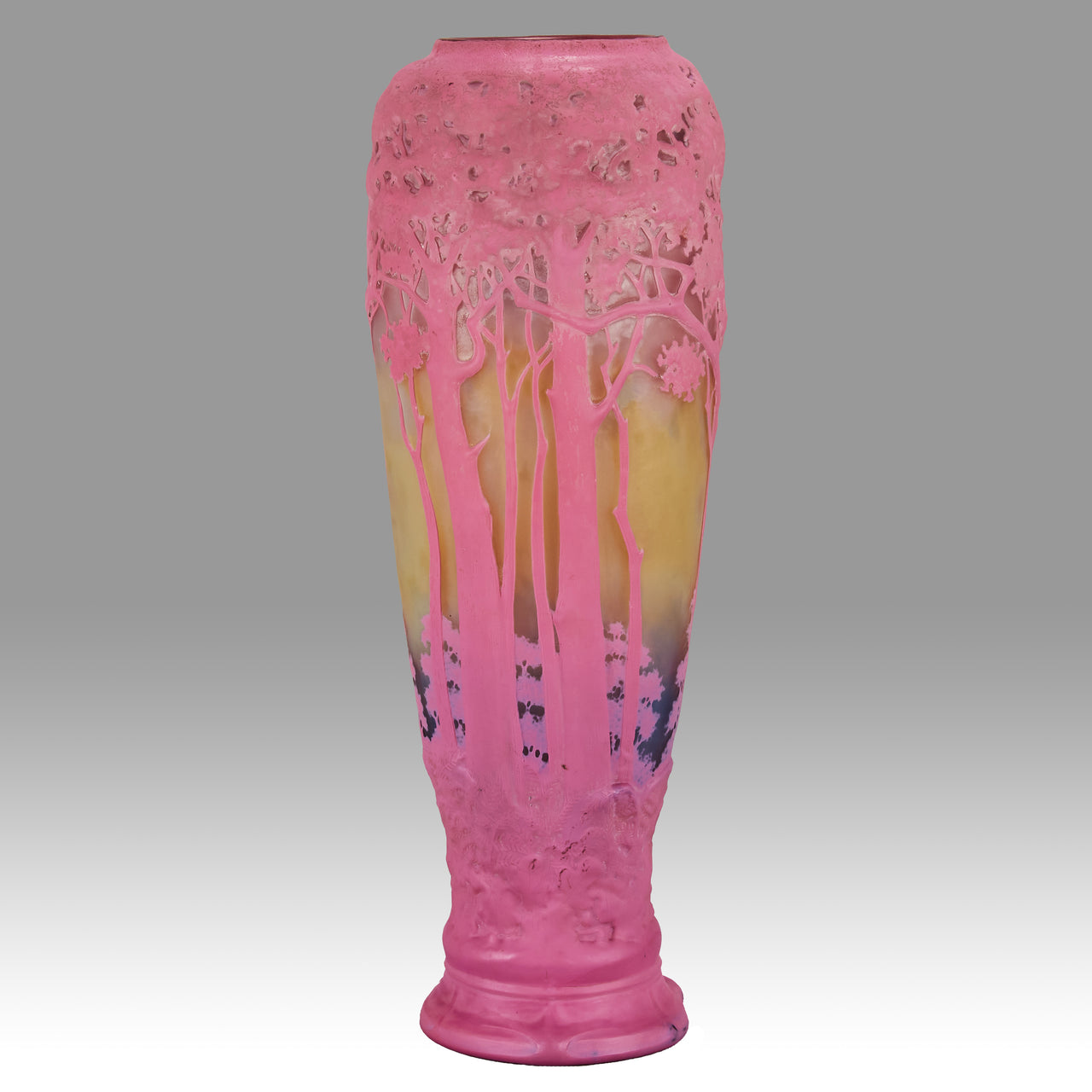 Pink Souffle Daum glass