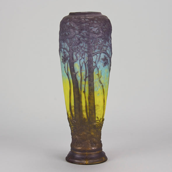 "Paysage Forestier Vase" by Daum Frères