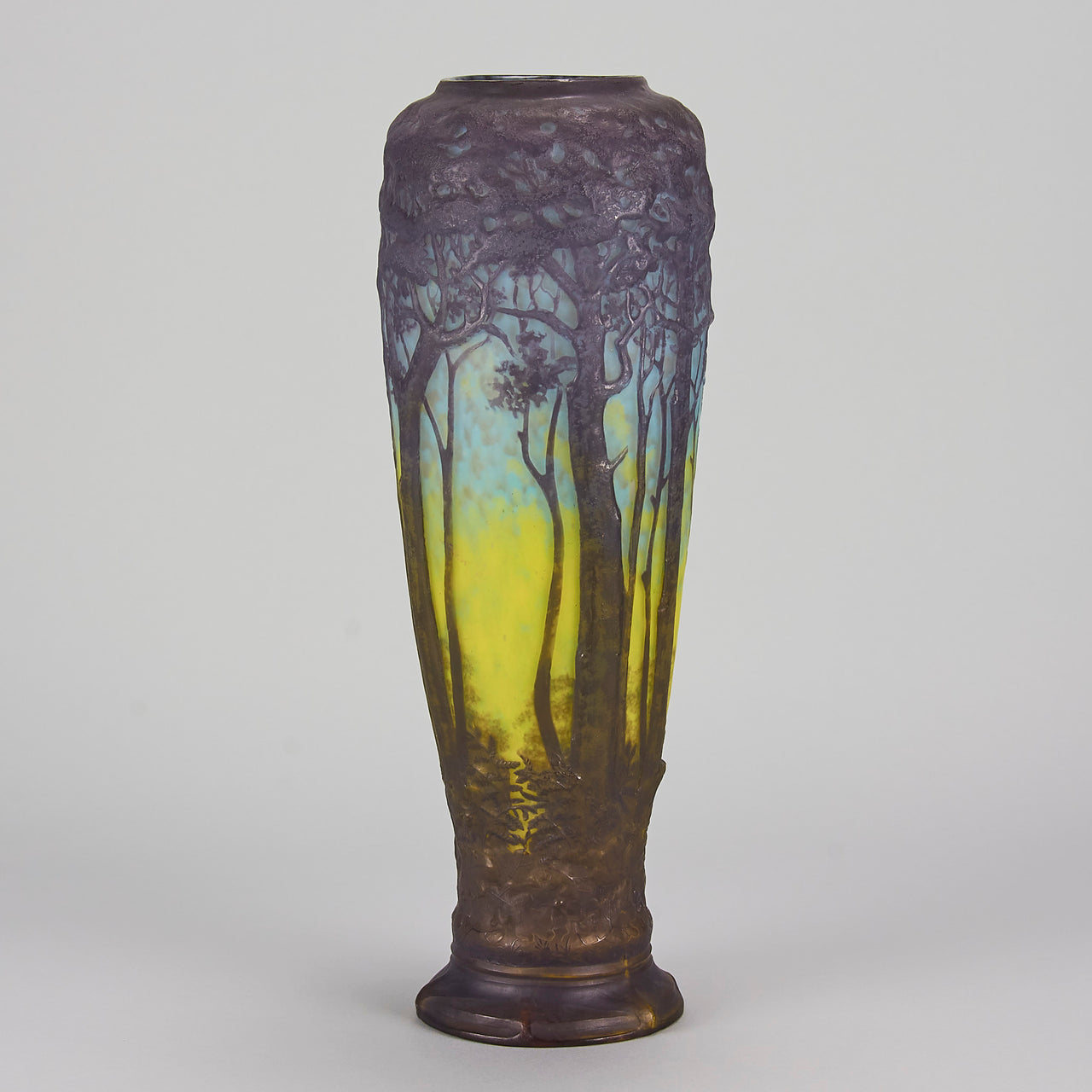 "Paysage Forestier Vase" by Daum Frères