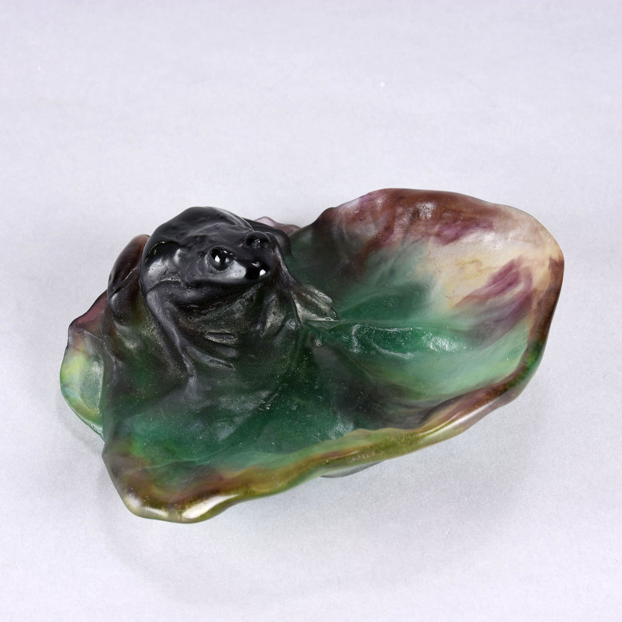 Daum Glass - Frog on a Lily Pad - Hickmet Fine Arts