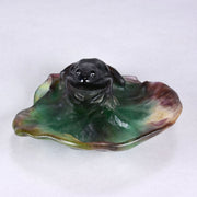 Daum Glass - Frog on a Lily Pad - Hickmet Fine Arts