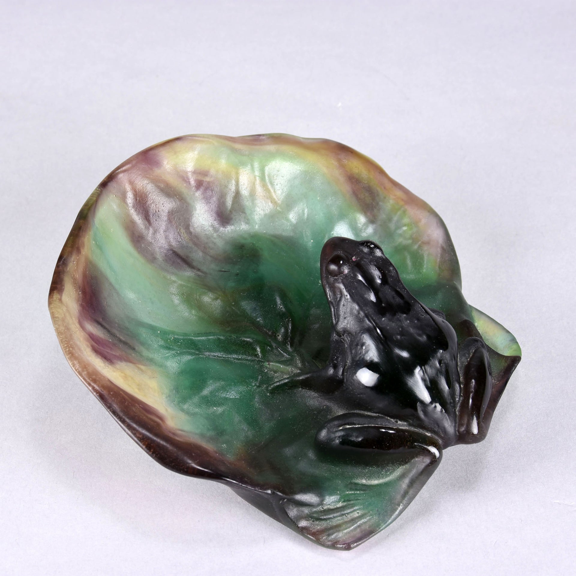 Daum Glass - Frog on a Lily Pad - Hickmet Fine Arts