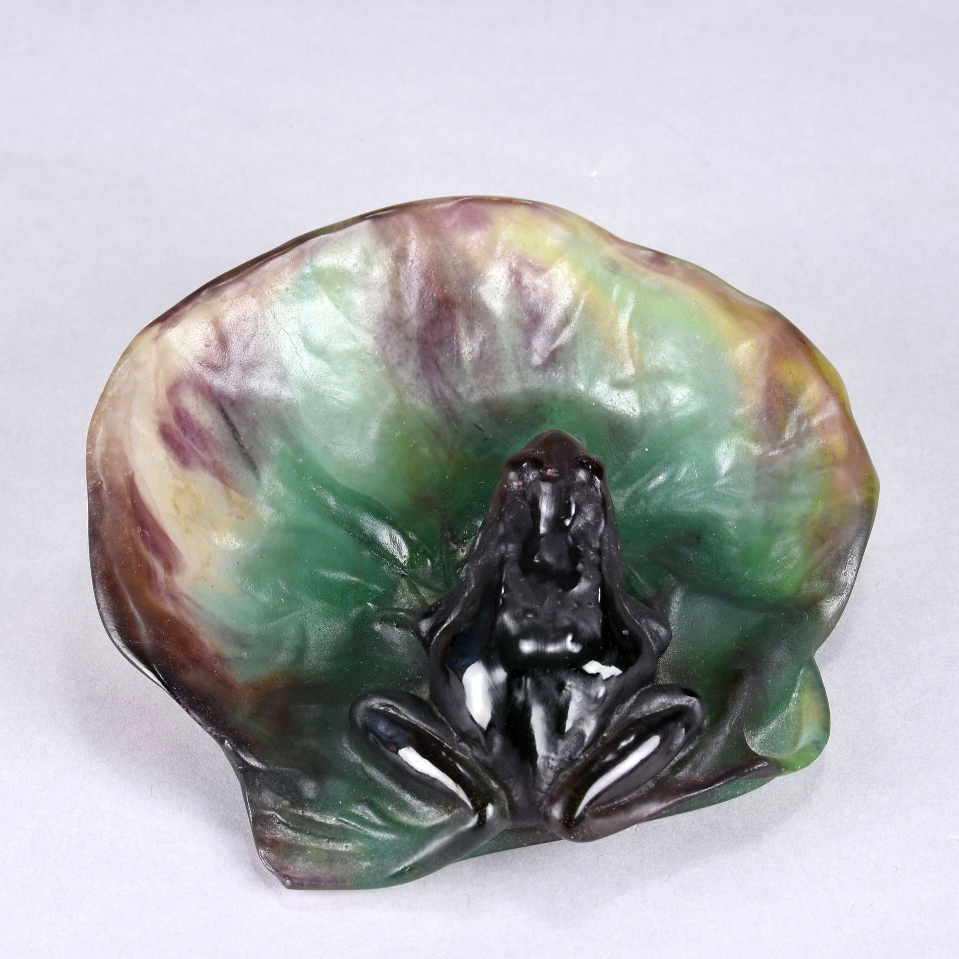 Daum Glass - Frog on a Lily Pad - Hickmet Fine Arts