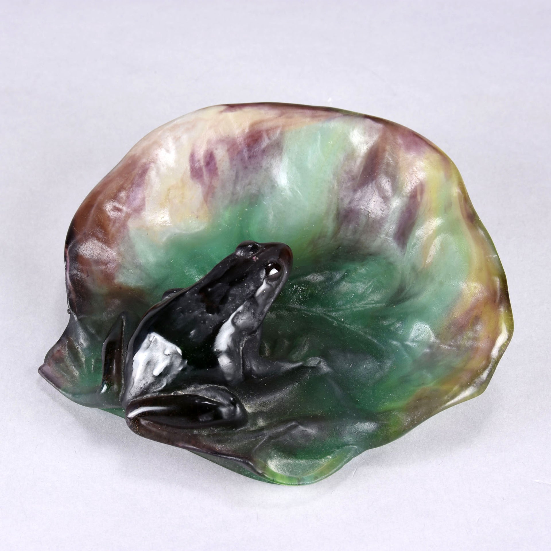 Daum Glass - Frog on a Lily Pad - Hickmet Fine Arts