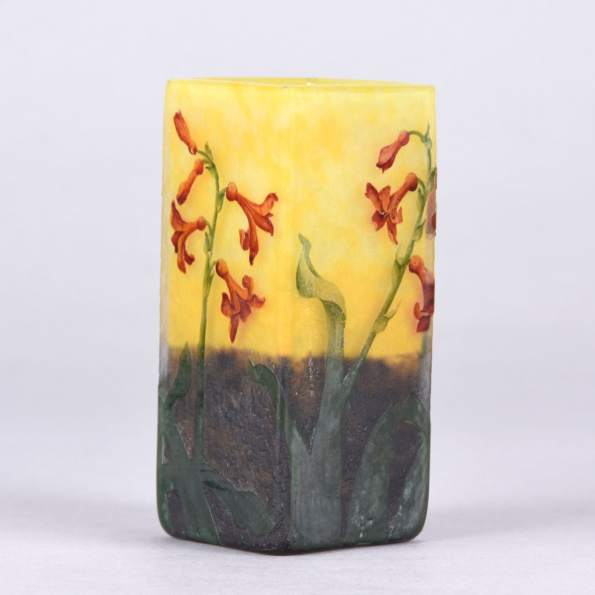 Daum Hyacinth Vase - Art Nouveau Cameo Vase - Hickmet Fine Arts