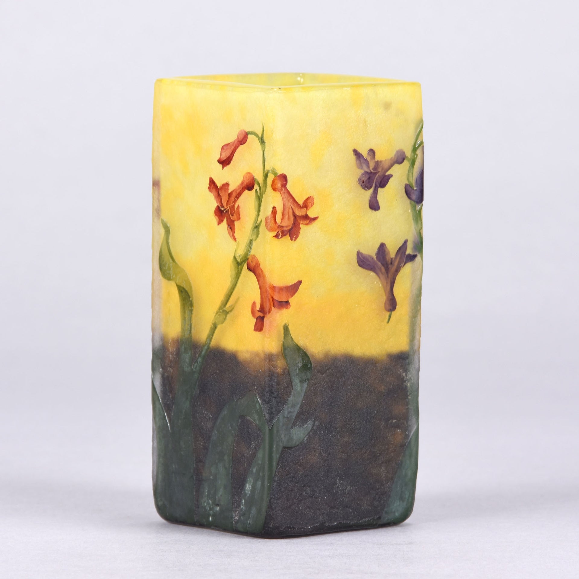 Daum Hyacinth Vase - Art Nouveau Cameo Vase - Hickmet Fine Arts